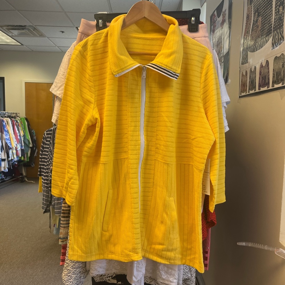 Yellow Zip-Up Jacket